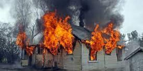 Fire damage
