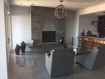 Concrete Fireplace Surrounds & Hearths - Kelowna BC - Custom made by Artisans