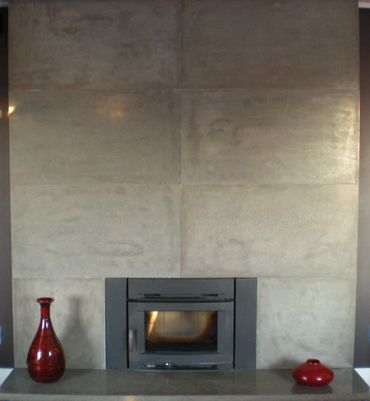 Concrete Fireplace Surrounds & Hearths - Kelowna BC - Custom made by Artisans