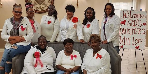 Group shot of Truly God’s Daughters on Galentines Day. 