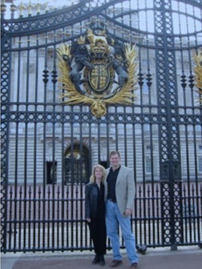 Mike and Cara at Buckingham Palace