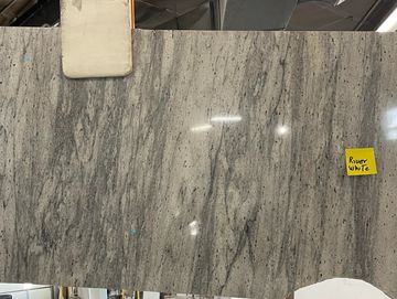 River White Granite Remnants 76" x 29"