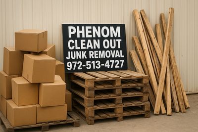 Boxes, Lumber and pallet removal