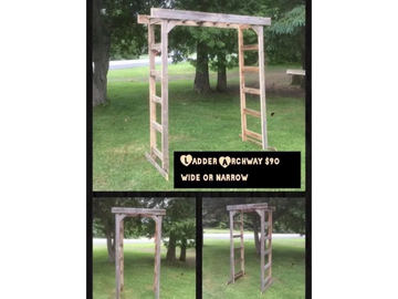 rustic ladder archway