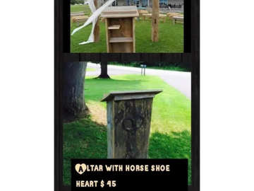 barnboard  rustic podium