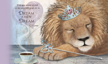 Sleeping Lion  and a cup of tea