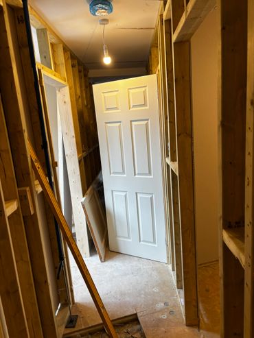 barn conversion in progress in cambridge. 