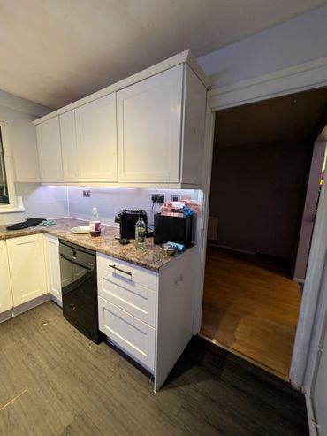 existing kitchen in Milton Keynes prior to demolition 