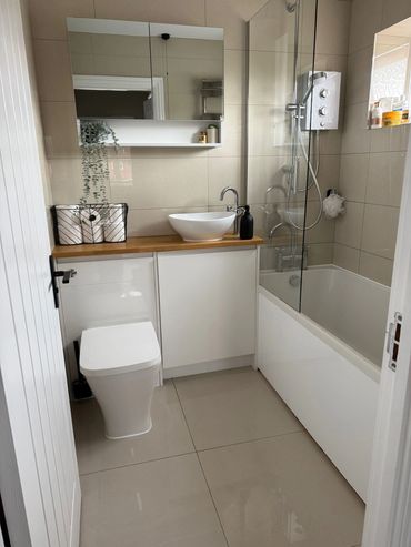 newly fitted bathroom for client in sandy, bedfordshire. 