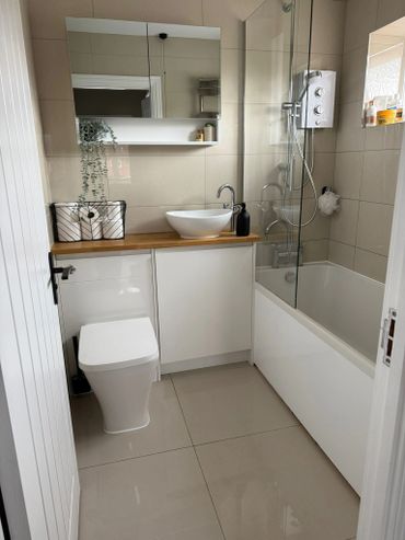 newly fitted bathroom for client in sandy, bedfordshire. 
