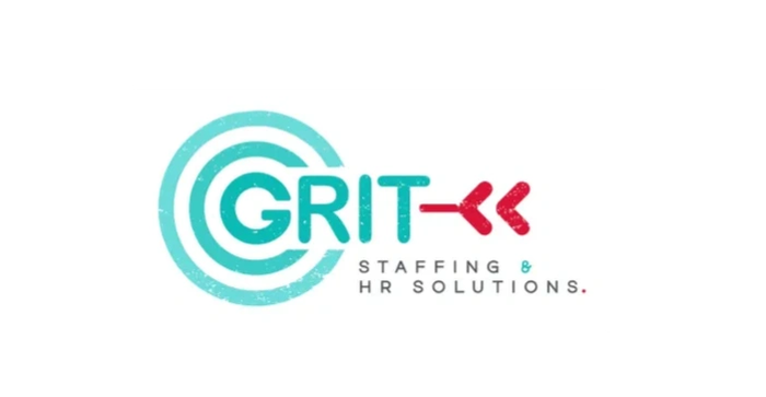 Logo of GRIT Staffing & HR Solutions with a modern, stylized design.