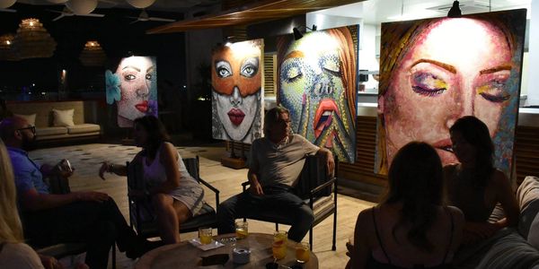 Art, laura morales art, arte, portrait, dot work, colorful paintings, emerging artist, interior design ideas, beautiful paintings, playa del carmen, tulum, art basel, artsy, art for sale, beautiful art, artwork, modern art, modern artist, contemporary art, contemporary artist, original paintings, mexican artist, art exhibition, auction, sothebys art