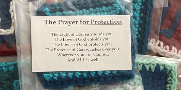 Image of a prayer patch with the Prayer for Protection