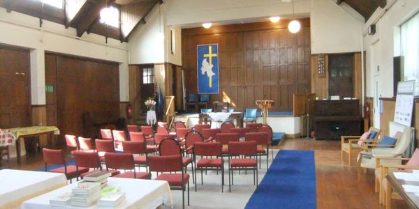 the church seen from the inside.