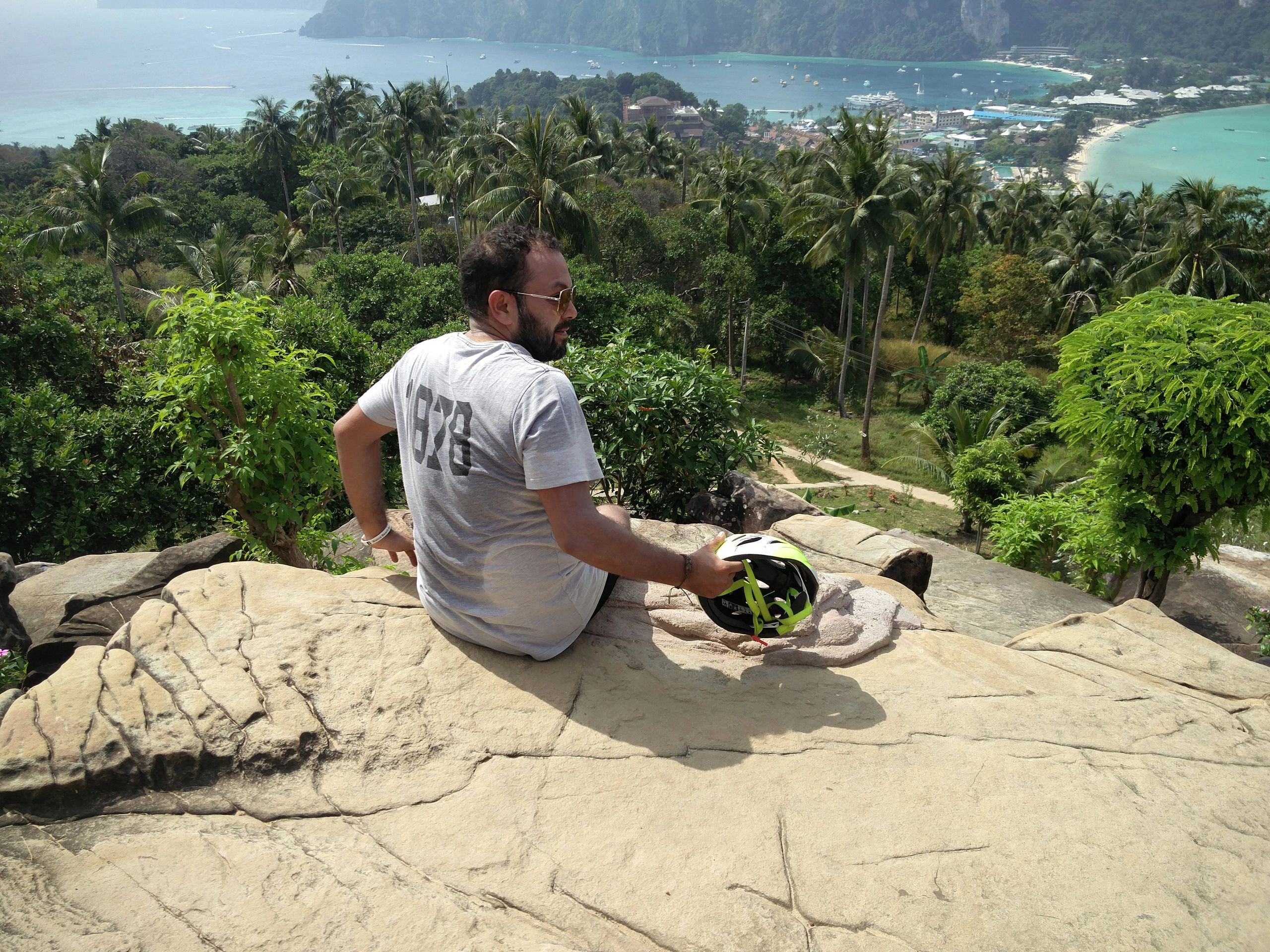 Kanishka on top of Phi Phi Island viewpoint