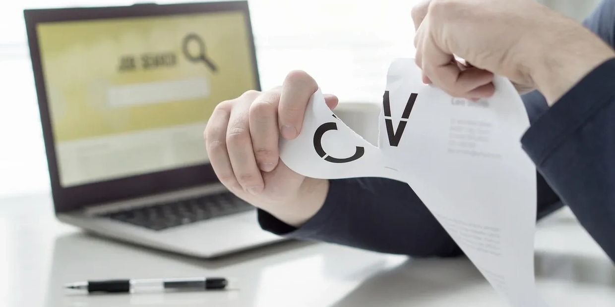 Tearing up a resume