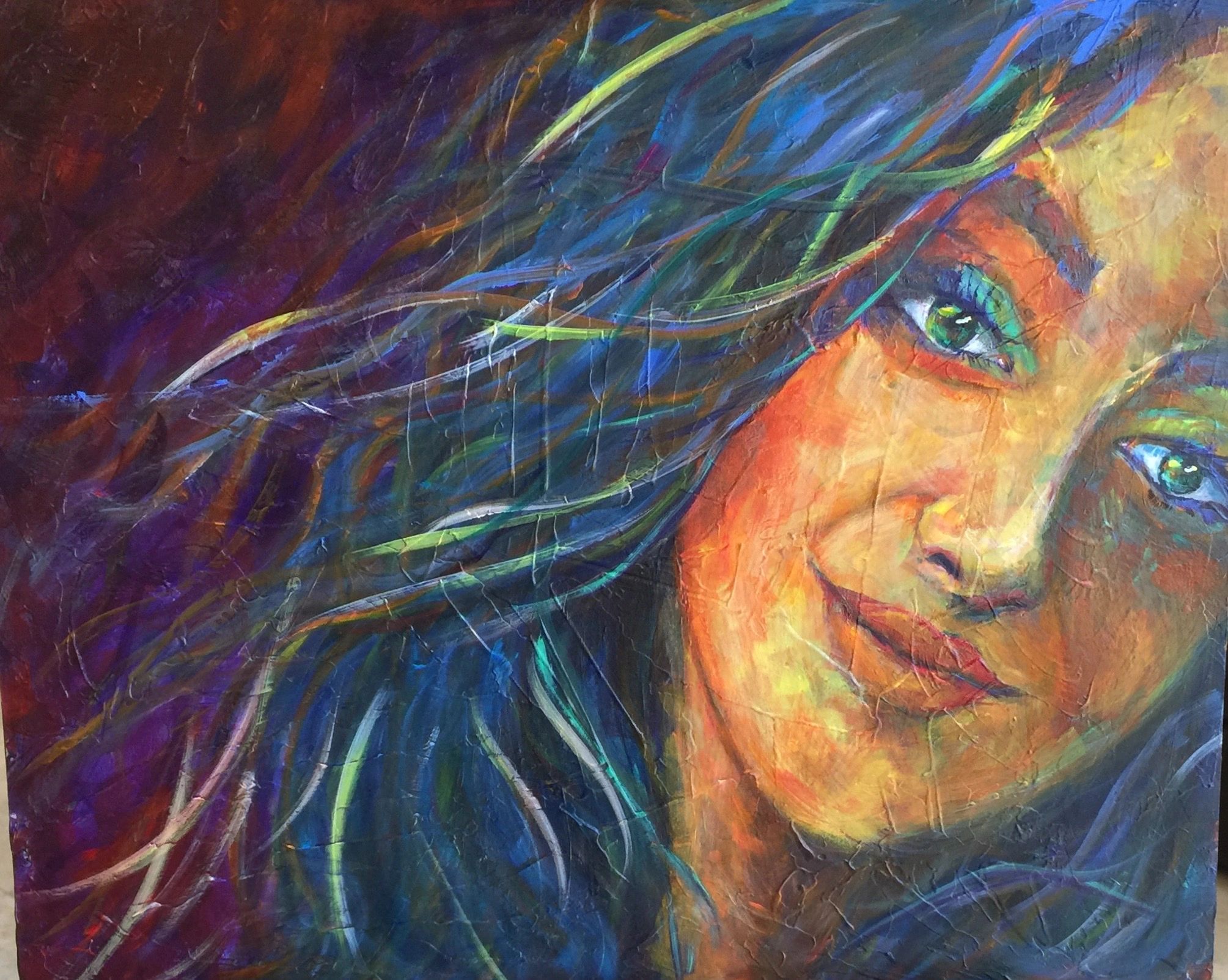 Danielle
Acrylic on wood 12 x18 in