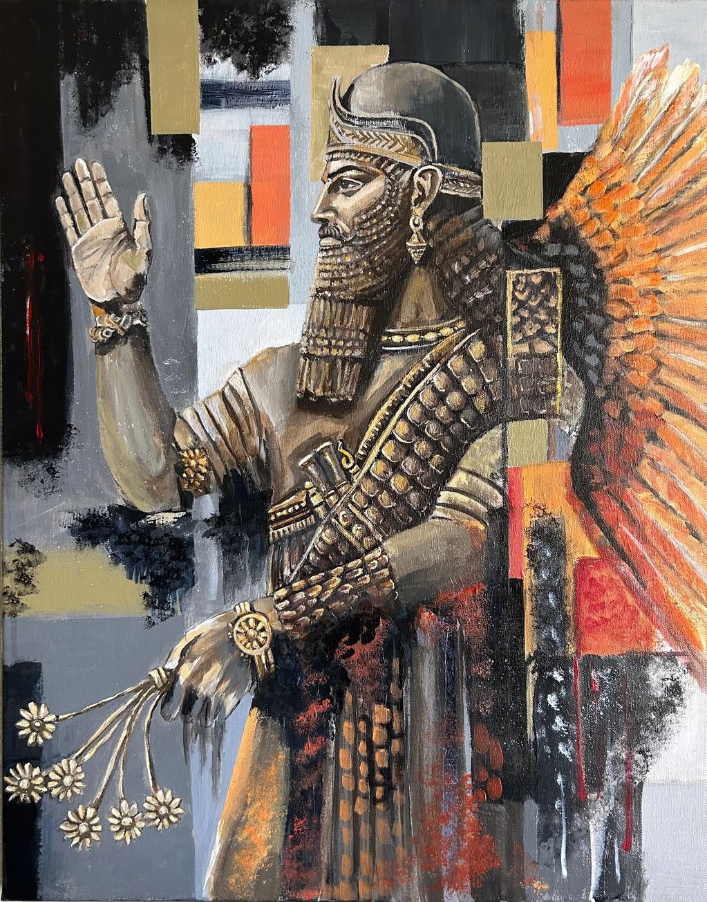 Guardian of the Ages
Mixed Media on Canvas. 24 x 30 in.