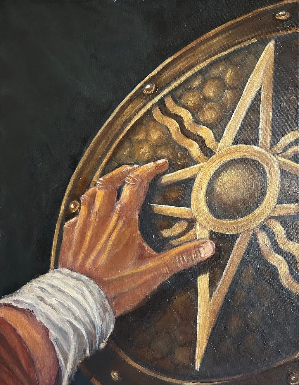 Reaching through Time
Acrylic on Canvas.  18 x 24 in.