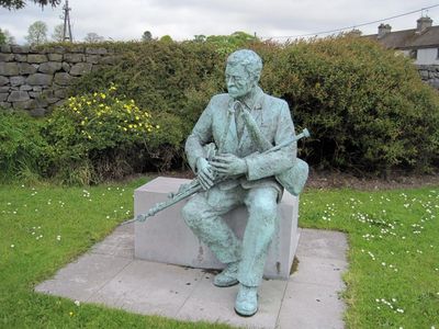 Statue of Patsy Touhey, in a park across the street from where my 2x Great Grandparents lived.