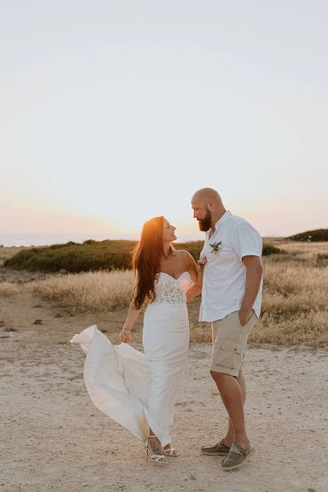 bride and groom wedding image in cyprus paphos town by cyprus wedding photographer