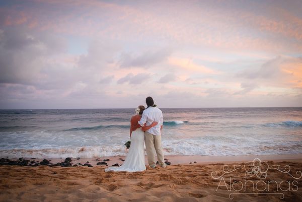 Hawaii sunset weddings