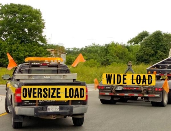 Oversize load sign images, Simmons Mobile Home Movers