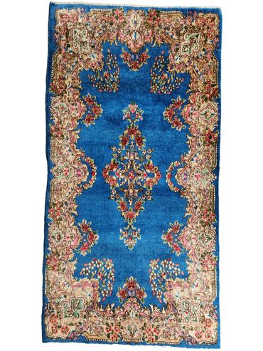 Antique Persian Kerman: 2' 9" x 5' 4" Circa 1940's