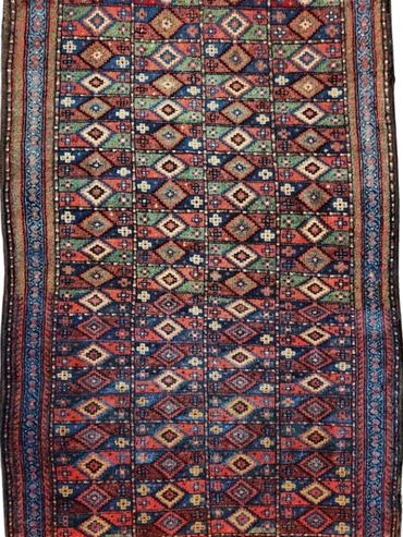 Antique Kurdish Gutschan (Circa 1880's) 4' 8" x 8' 8"
