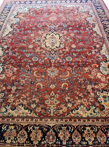 Vintage Persian Mahal, Circa 1960's: 10' 11" x 14' 0"