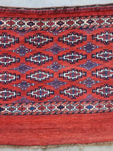 Antique Tekke Turkoman, Circa: Last quarter 19th century (1880's): 2' 7" x 3' 3"