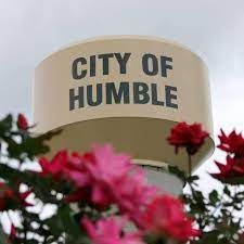 Water tower in Humble, Texas