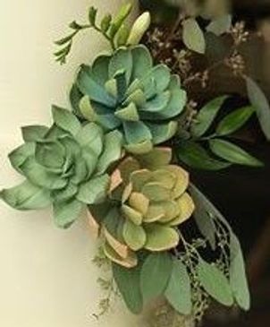 Cake Flowers with Succulents 