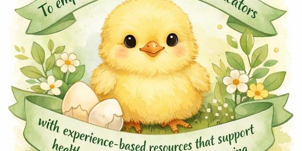 Baby chick stating our mission