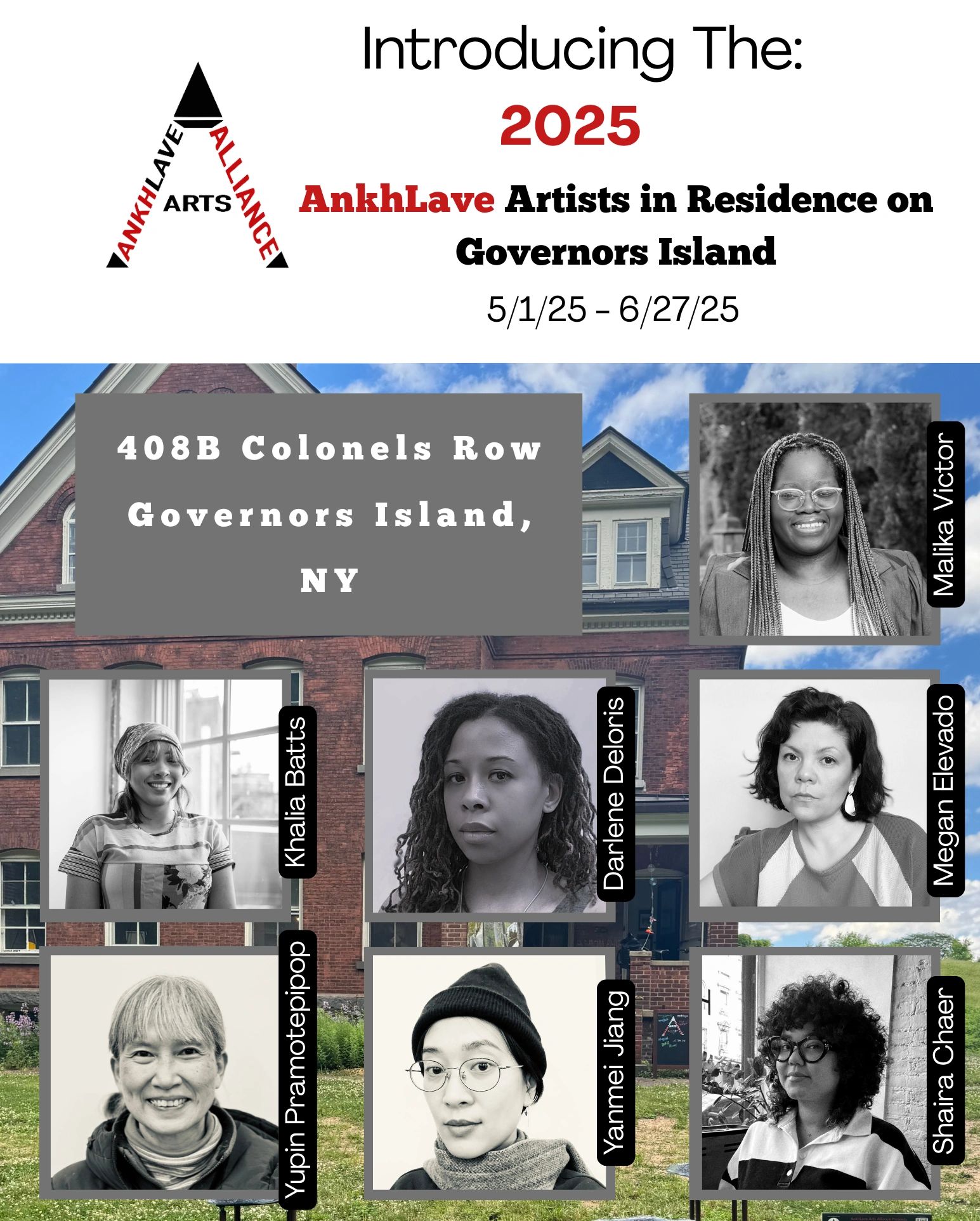 Introducing the 2025 AnkhLave Art Allience Artists In Residence on Governors Island