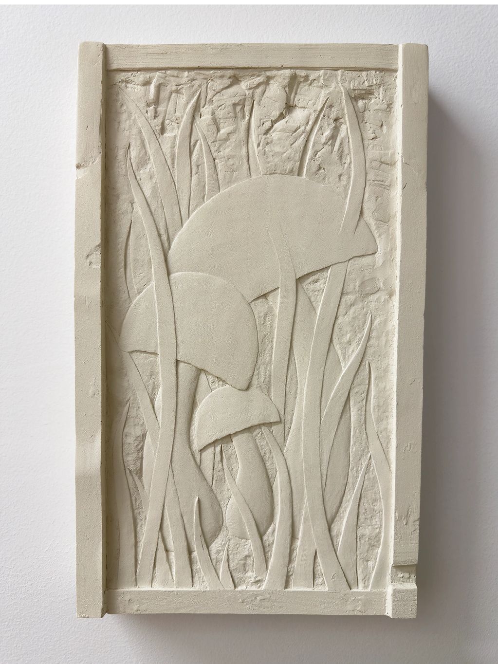 Yupin Pramotepipop, Family Mushroom, 2024, Aqua- Resin, H17.5" x 10.5" x 2" , Relief Sculpture 