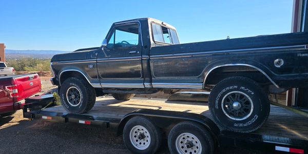 Car Hauler rental trailer. Hauling a project truck. Cottonwood, AZ