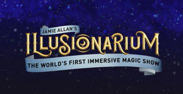 Logo for Jamie Allan's Illusionarium magic show.