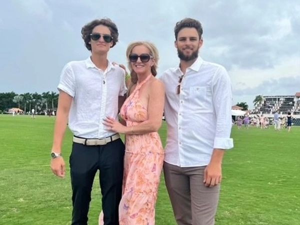 Three people posing for a photo