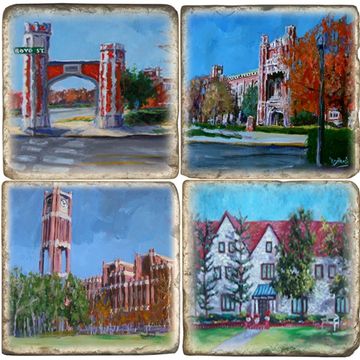 Art Prints-Marble Coasters-Norman Oklahoma-Ray Heard Art Gallery Online Ordering