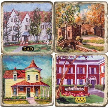 Sororities-Andrers Park-Historical House Museum-COASTERS ans Art-Norman Oklahoma-Ray Heard artist