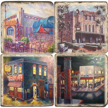Norman Oklahoma Marble Coasters/Mont/Sooner Theatre/Denco Cafe/Town Tavern-the heard gallery online