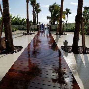 Ipe Boardwalk in Pompano Beach