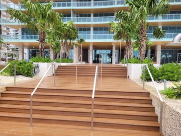 Commercial Stairs using Composite Decking 