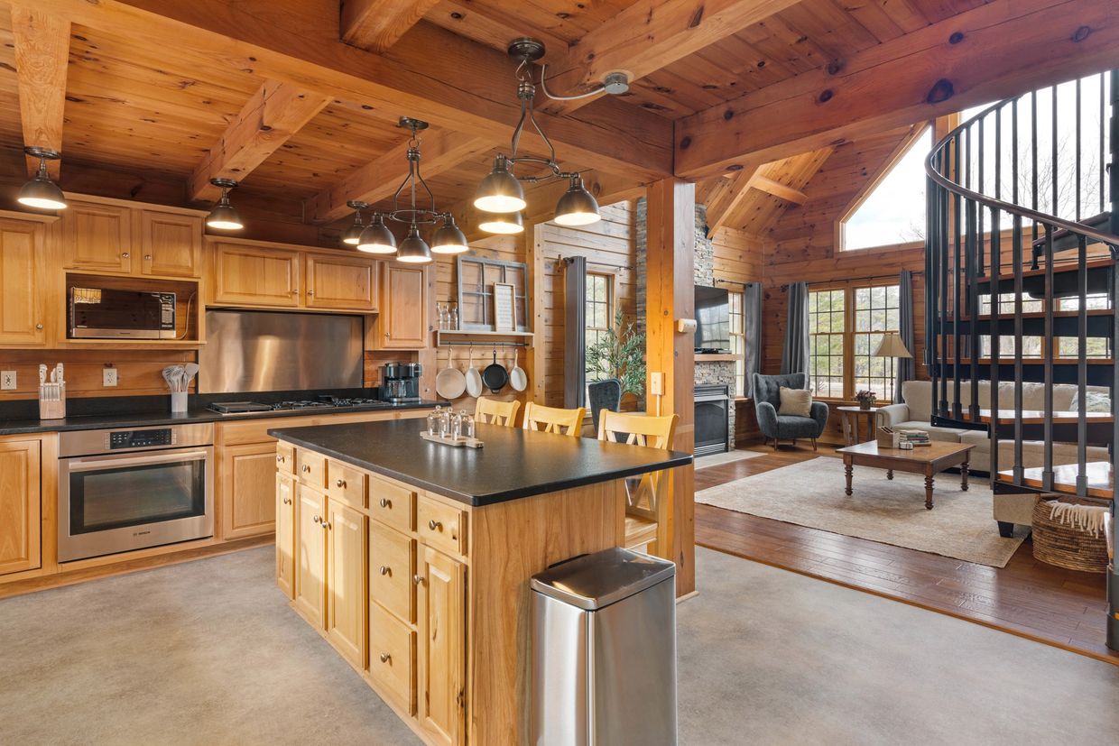 Cabin Open Kitchen and Stove