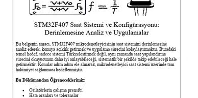 STM32F407 clock system analysis and configuration overview with formula.