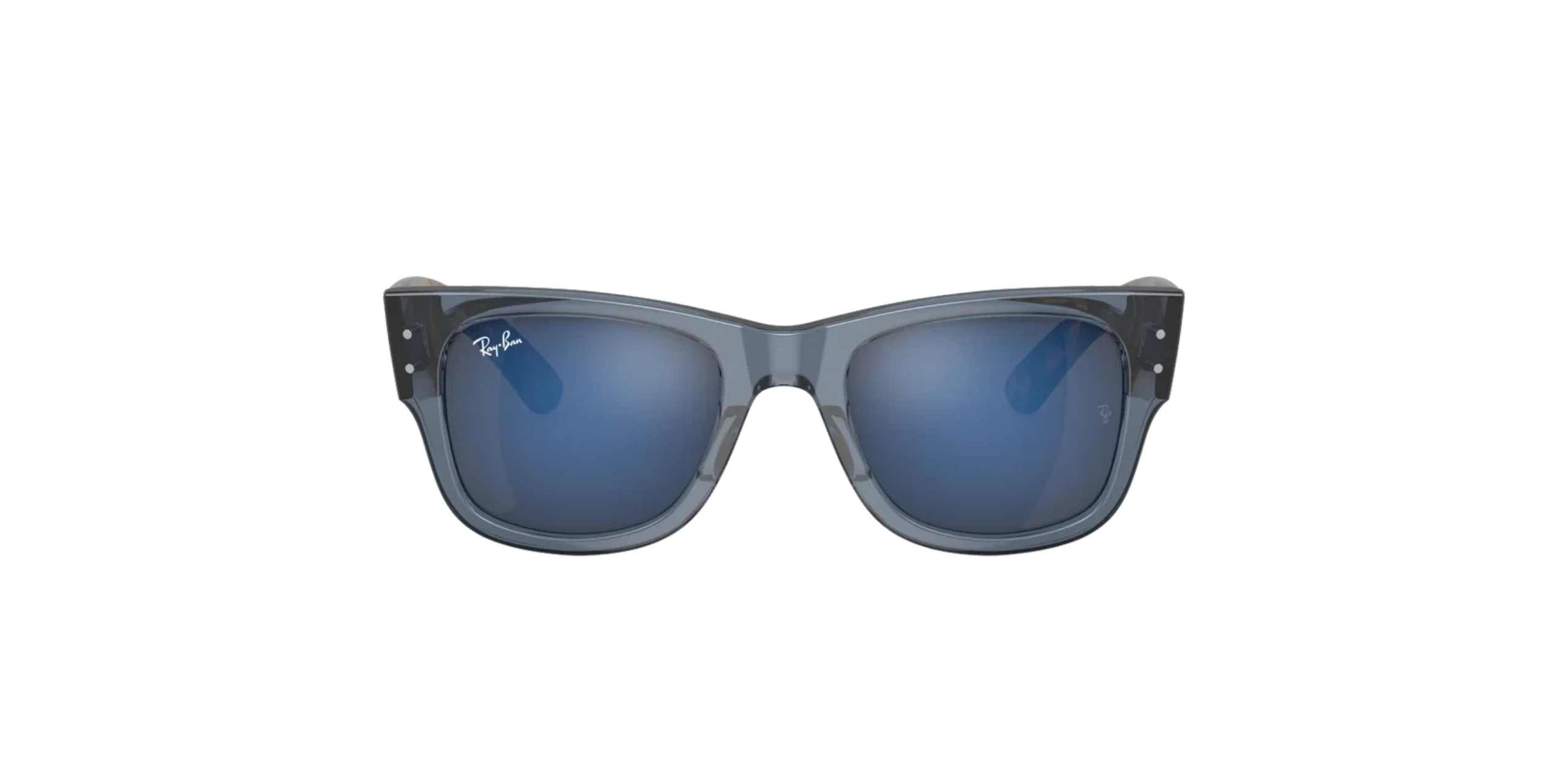 Ray-Ban 0RB0840S - Mega wayfarer 6638O4 - Transparent dark blue