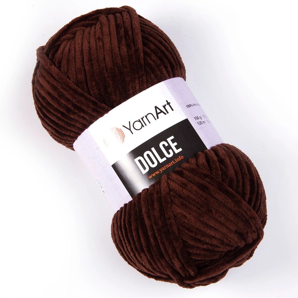 YarnArt Dolce chunky chenille 100g brown 775