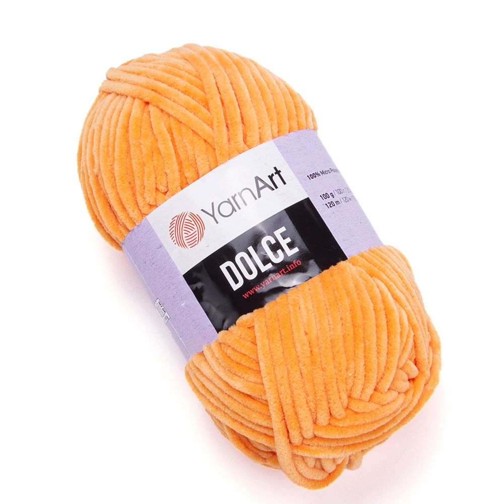 YarnArt Dolce chunky chenille 100g orange 852