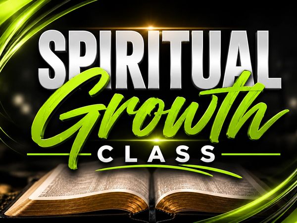 Spiritual Growth Class with an open Bible.